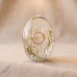 Oval Memory Stone mit Erinnerungsstück