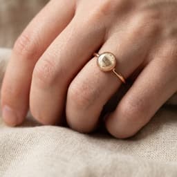 Circle of Life Ring mit Tierfell