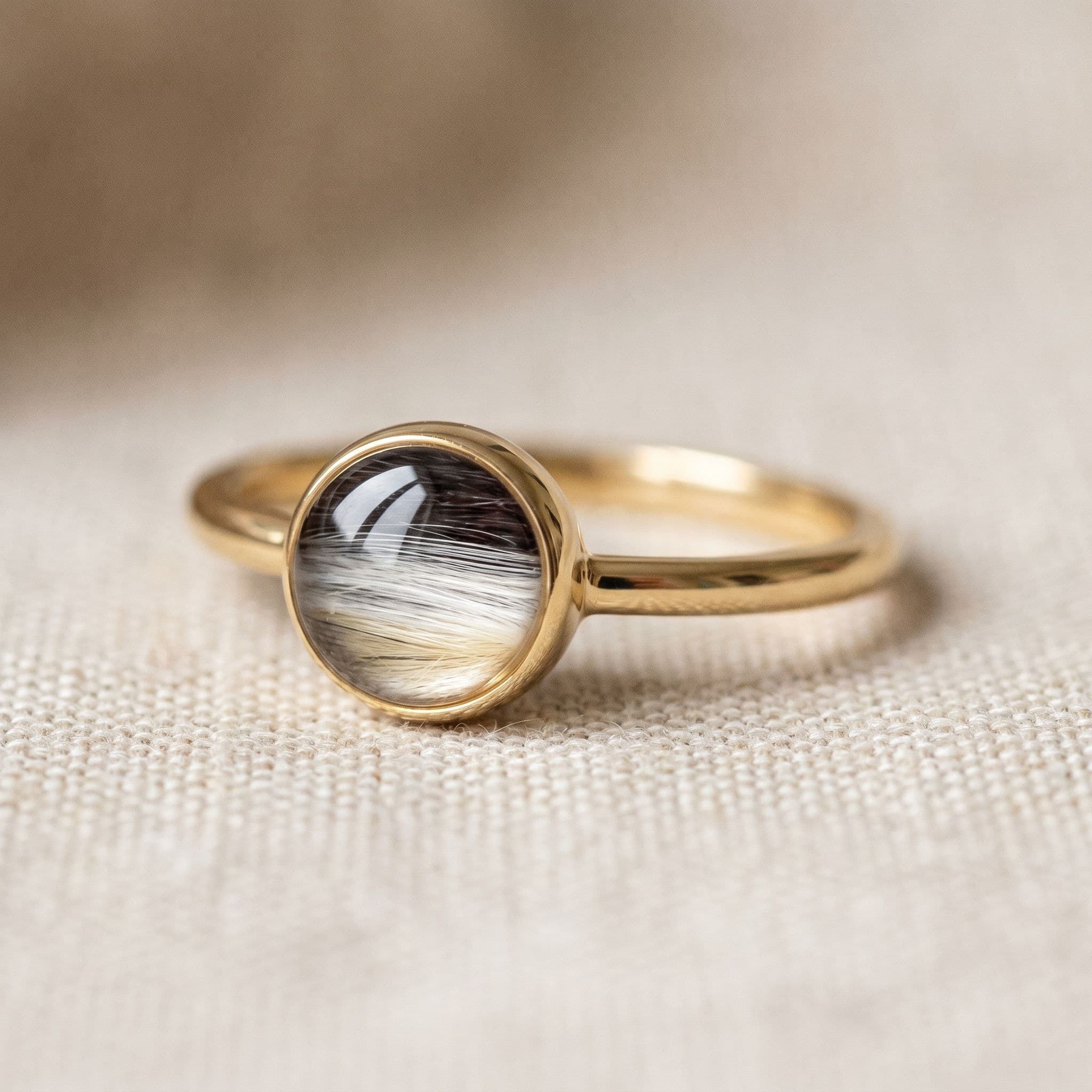 Bague Circle of Life avec Poil de l'Animal