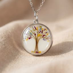 Circle of Life Anhänger mit Haar, Tree of Life (18 mm)