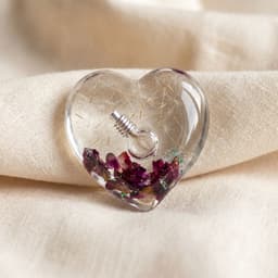 Heart Memory Stone mit Aschen-Flakon