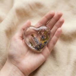 Heart Memory Stone mit Aschen-Flakon