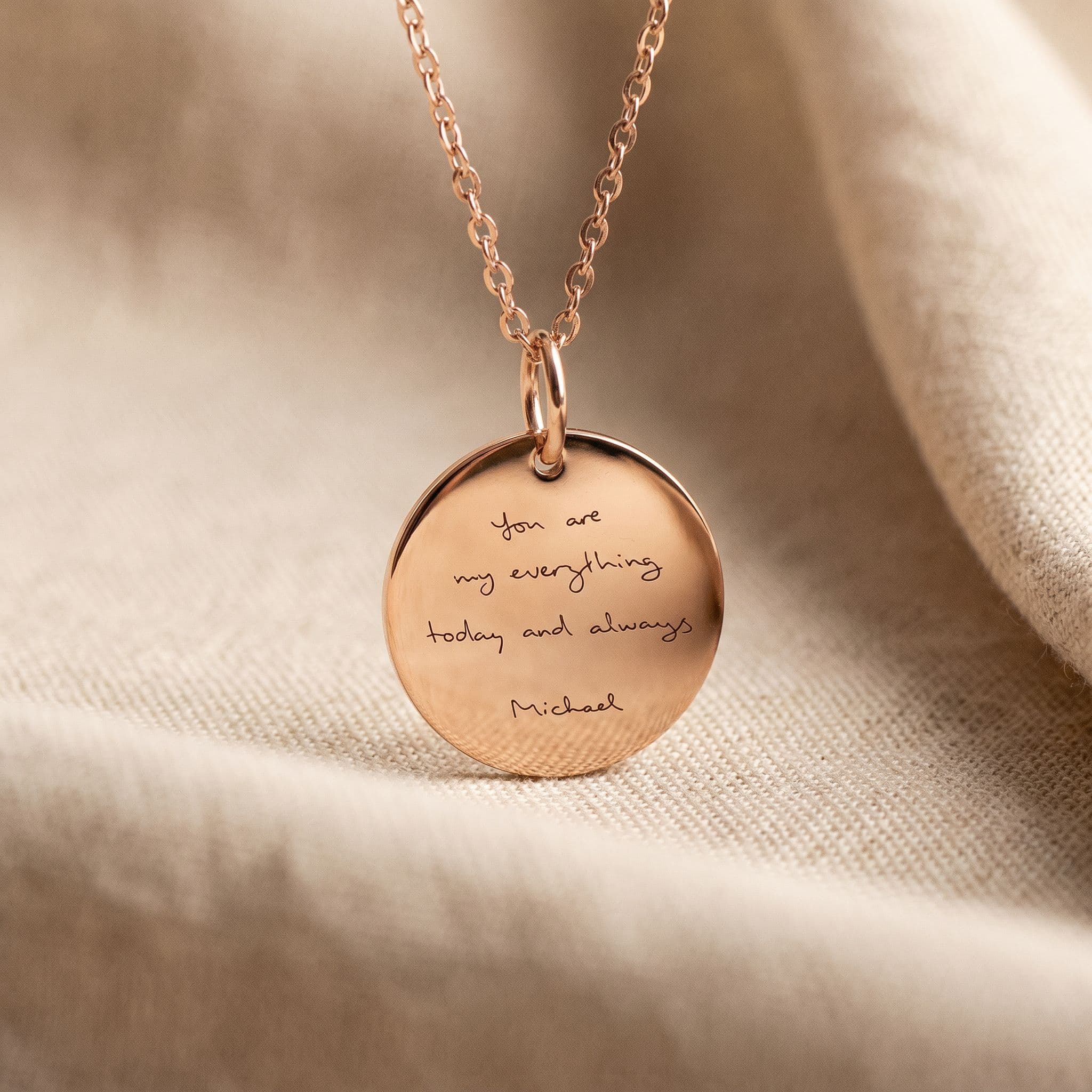 Luna Anhänger mit Handschrift