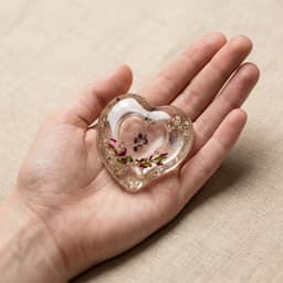 Heart Memory Stone mit Erinnerungsstück