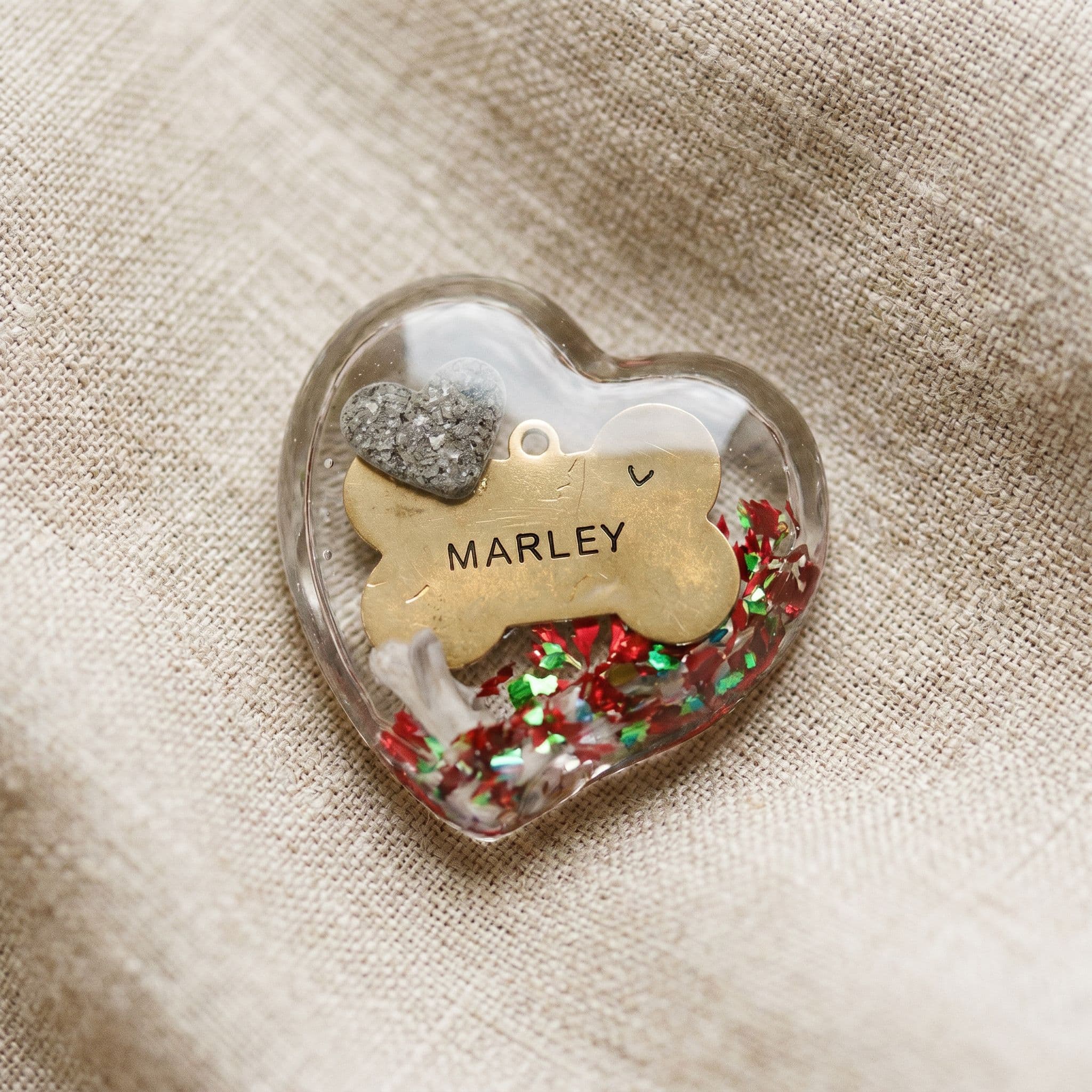 Heart Memory Stone mit Erinnerungsstück