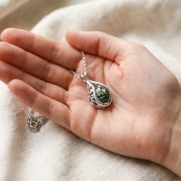 Teardrop Halskette mit Asche