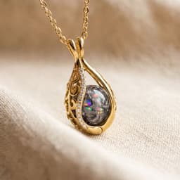 Teardrop Halskette mit Asche (14K Gold)