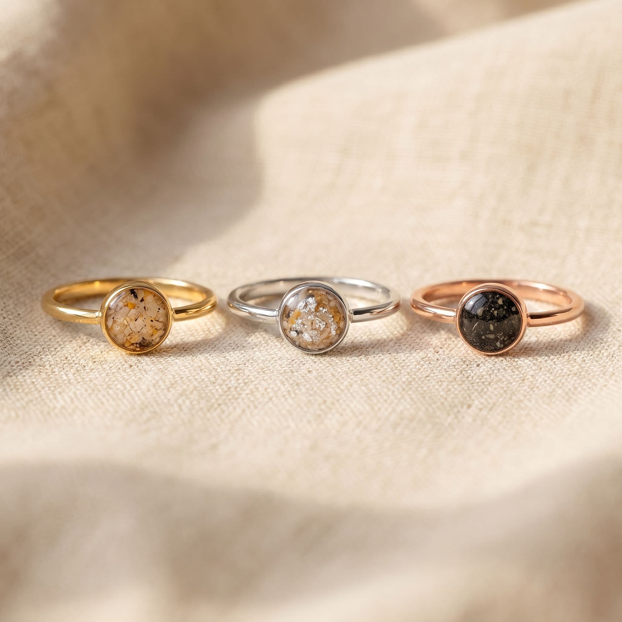 Circle of Life Ring mit Asche