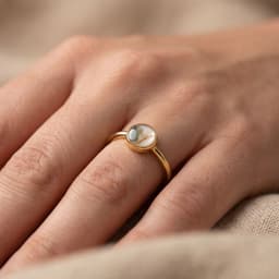 Circle of Life Ring mit Asche (14K Gold)