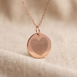 Luna Anhänger mit Fingerabdruck (14K Gold)