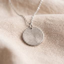 Luna Anhänger mit Fingerabdruck (14K Gold)