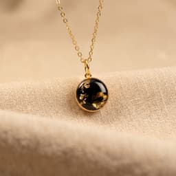 Circle of Life Halskette mit Asche (12 mm, 14K Gold)