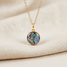 Circle of Life Halskette mit Asche (12 mm, 14K Gold)