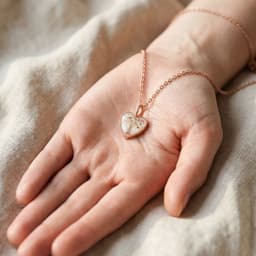 Sweetheart Halskette mit Haar, Tree of Life