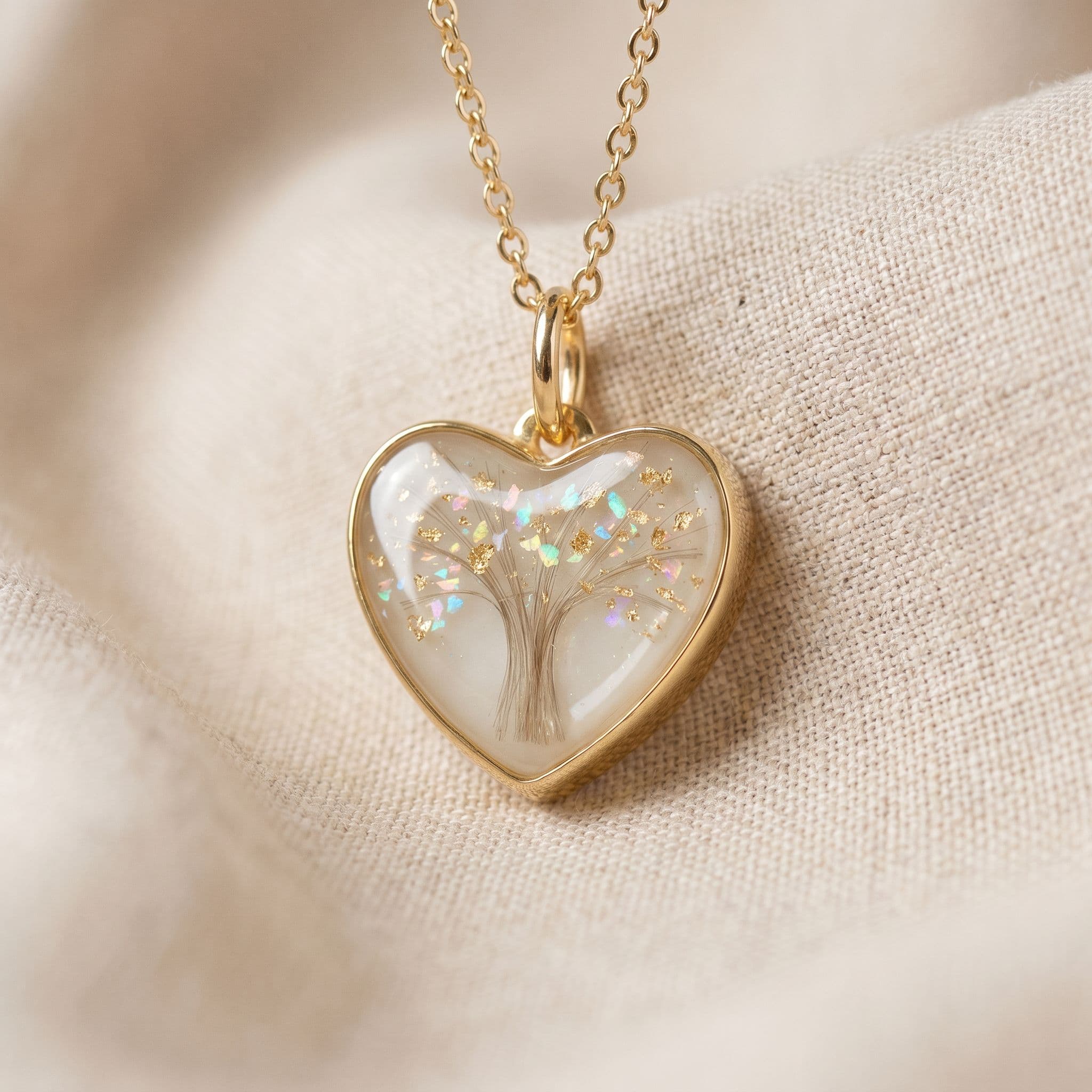 Sweetheart Halskette mit Haar, Tree of Life