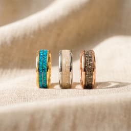 Universe Band Ring mit Asche