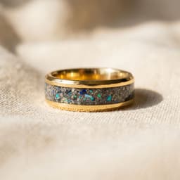 Universe Band Ring mit Asche