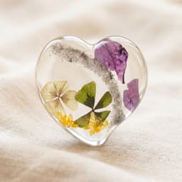 Heart Memory Stone mit herzförmiger Asche