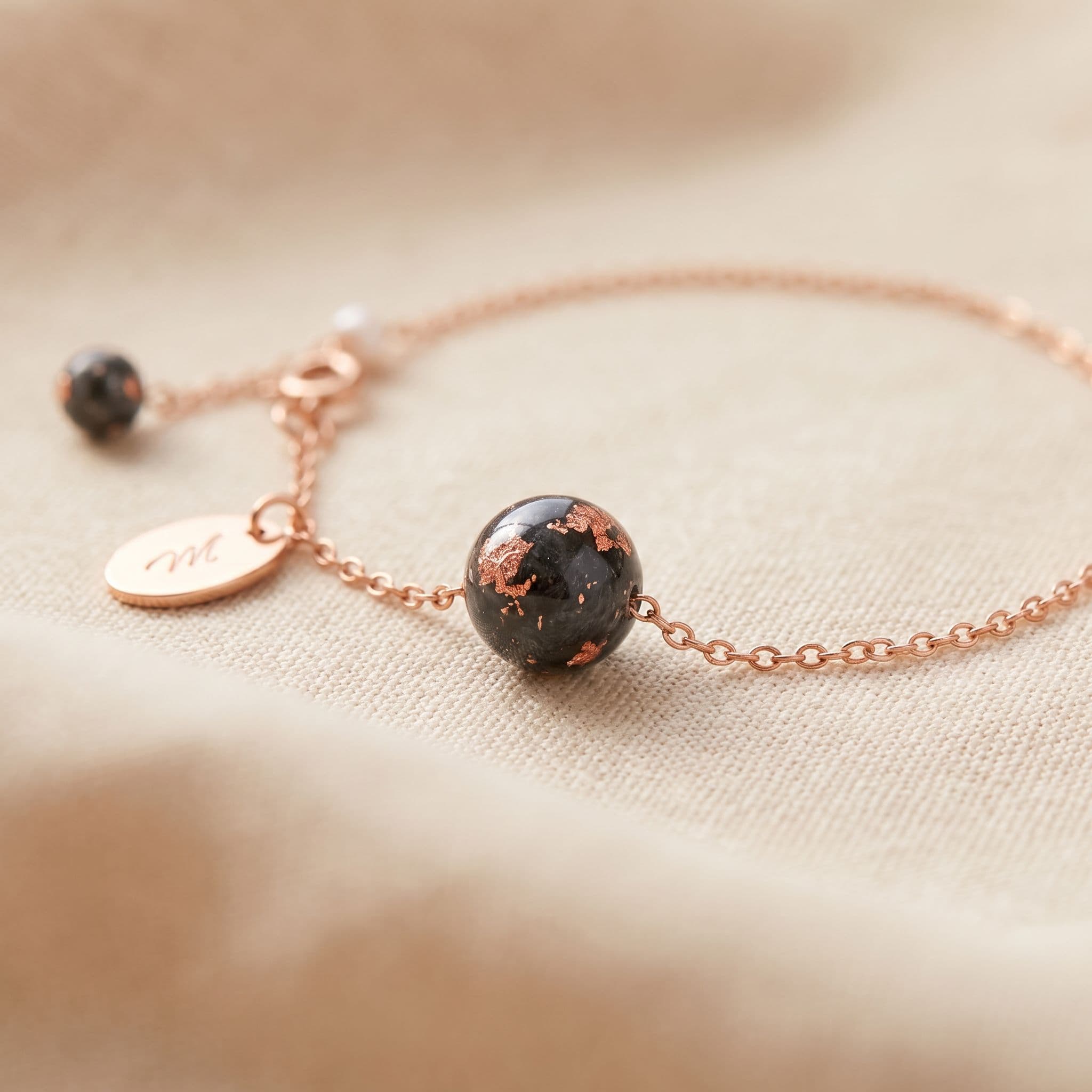 Over the Moon Armband mit Asche