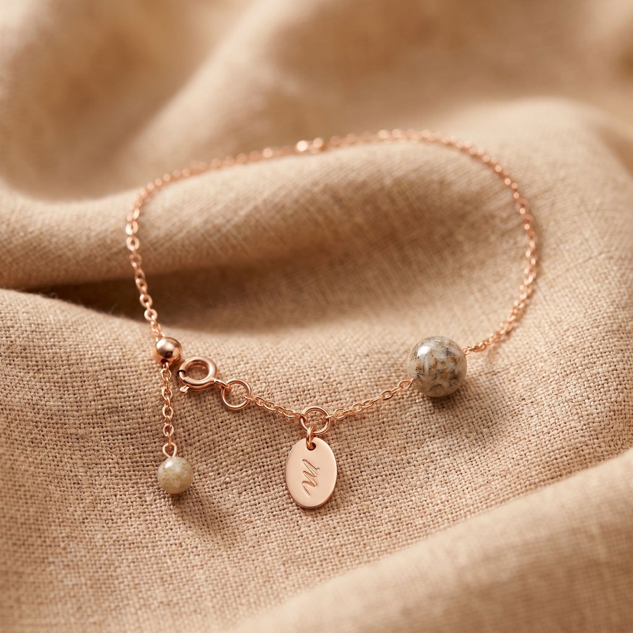 Over the Moon Armband mit Asche