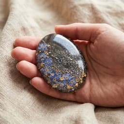 Oval Memory Stone mit Asche
