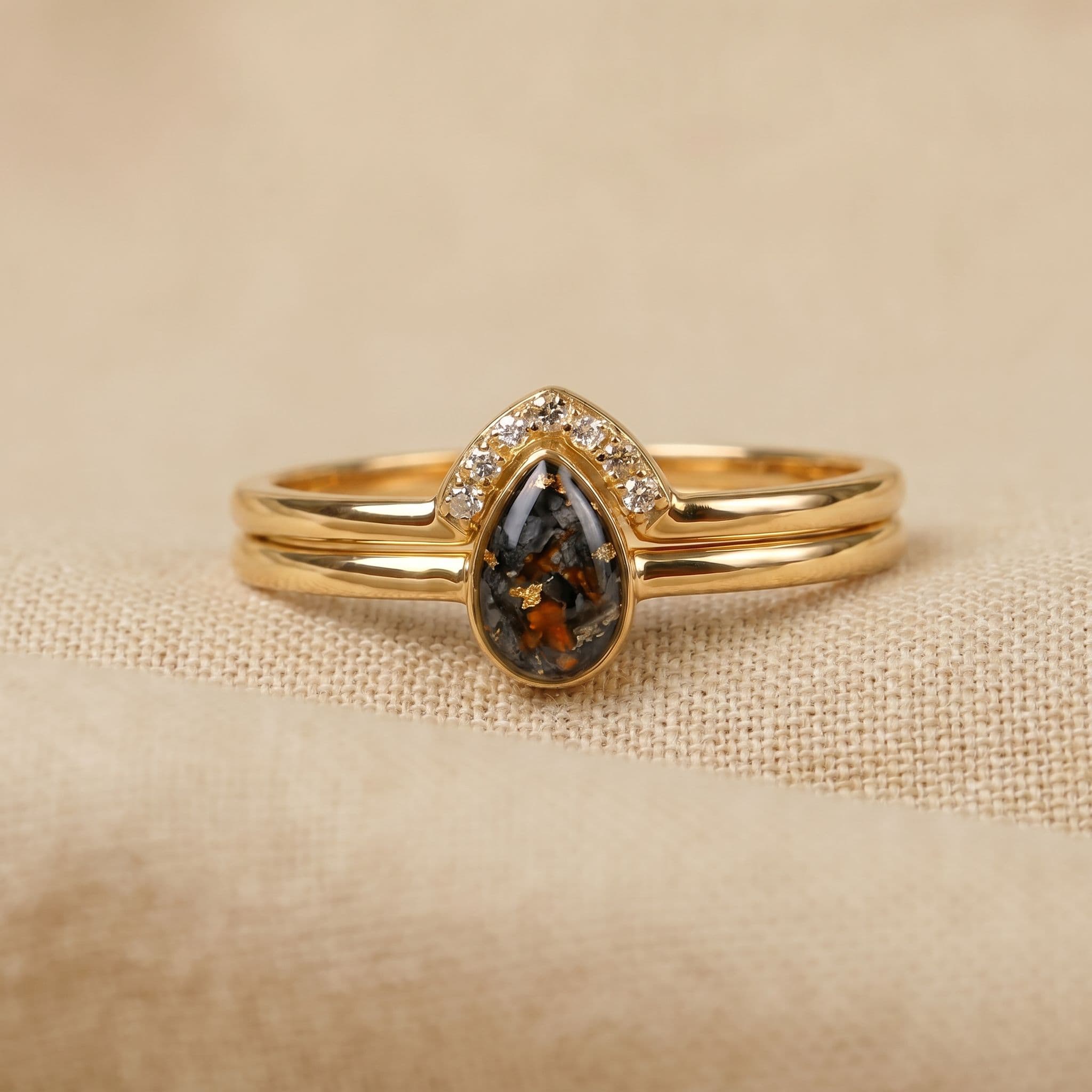Together Ring mit Asche (14K Gold)