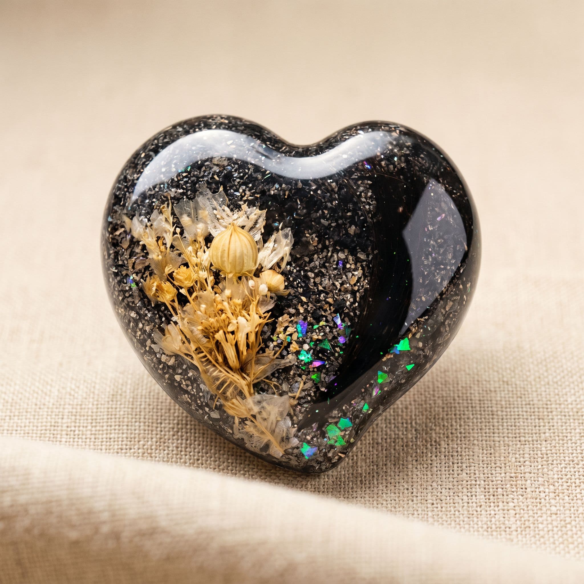 Heart Memory Stone mit Asche