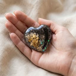Heart Memory Stone mit Asche