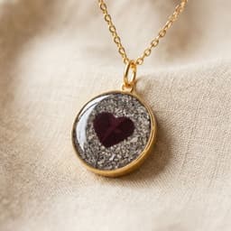 Circle of Life Kette mit individueller Aschenanordnung (18 mm, 14K Gold)