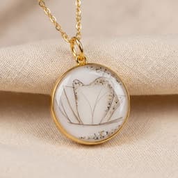 Circle of Life Kette mit individueller Aschenanordnung (18 mm, 14K Gold)