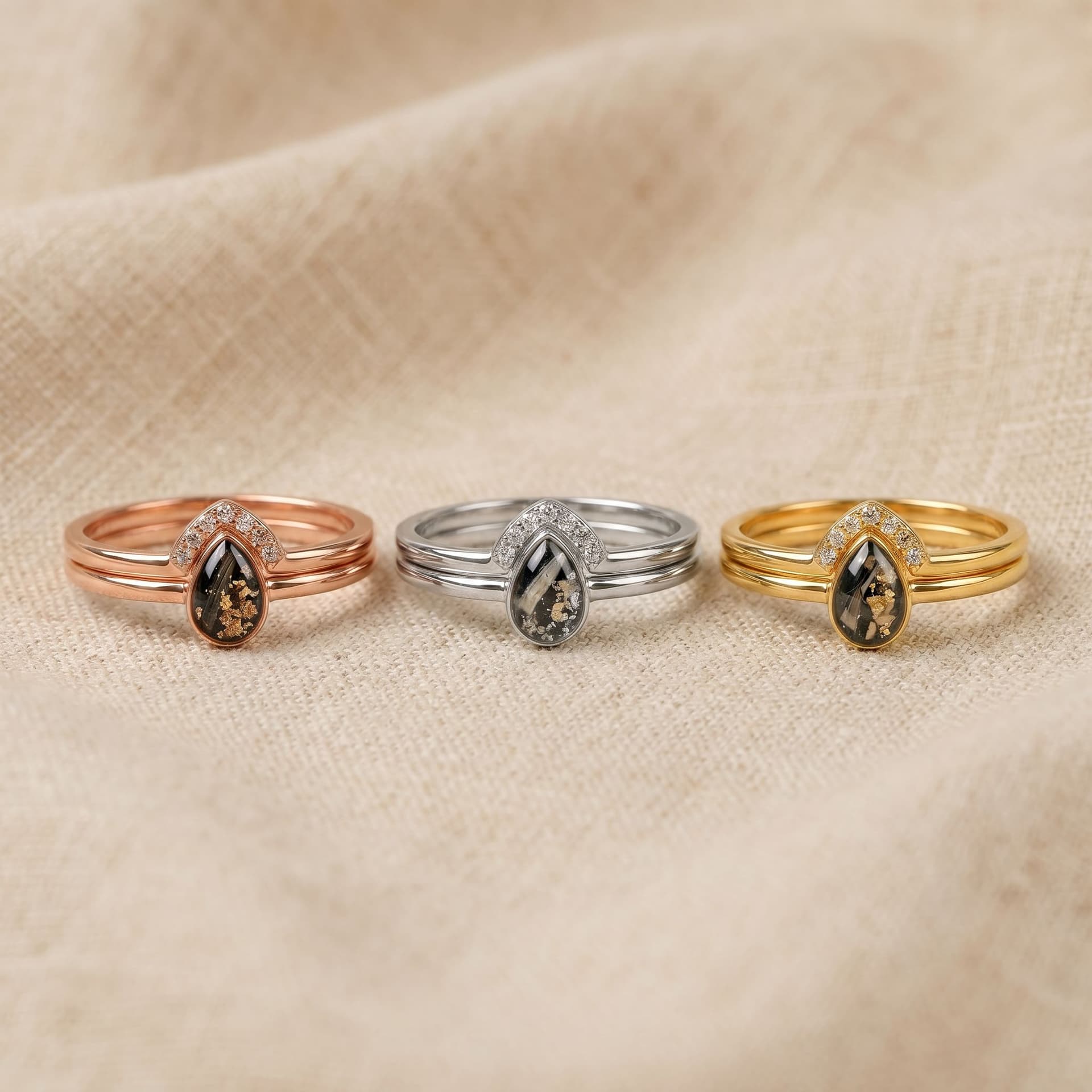 Together Ring with Hair - available colour options