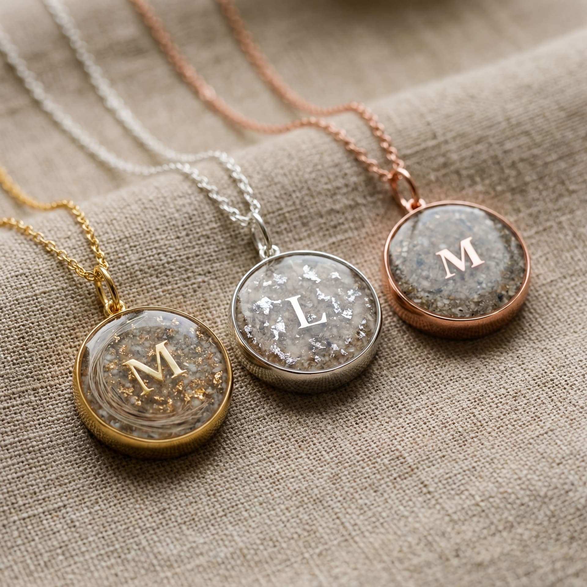 Circle of Life Pendant with Ashes (18 mm) - available colour options