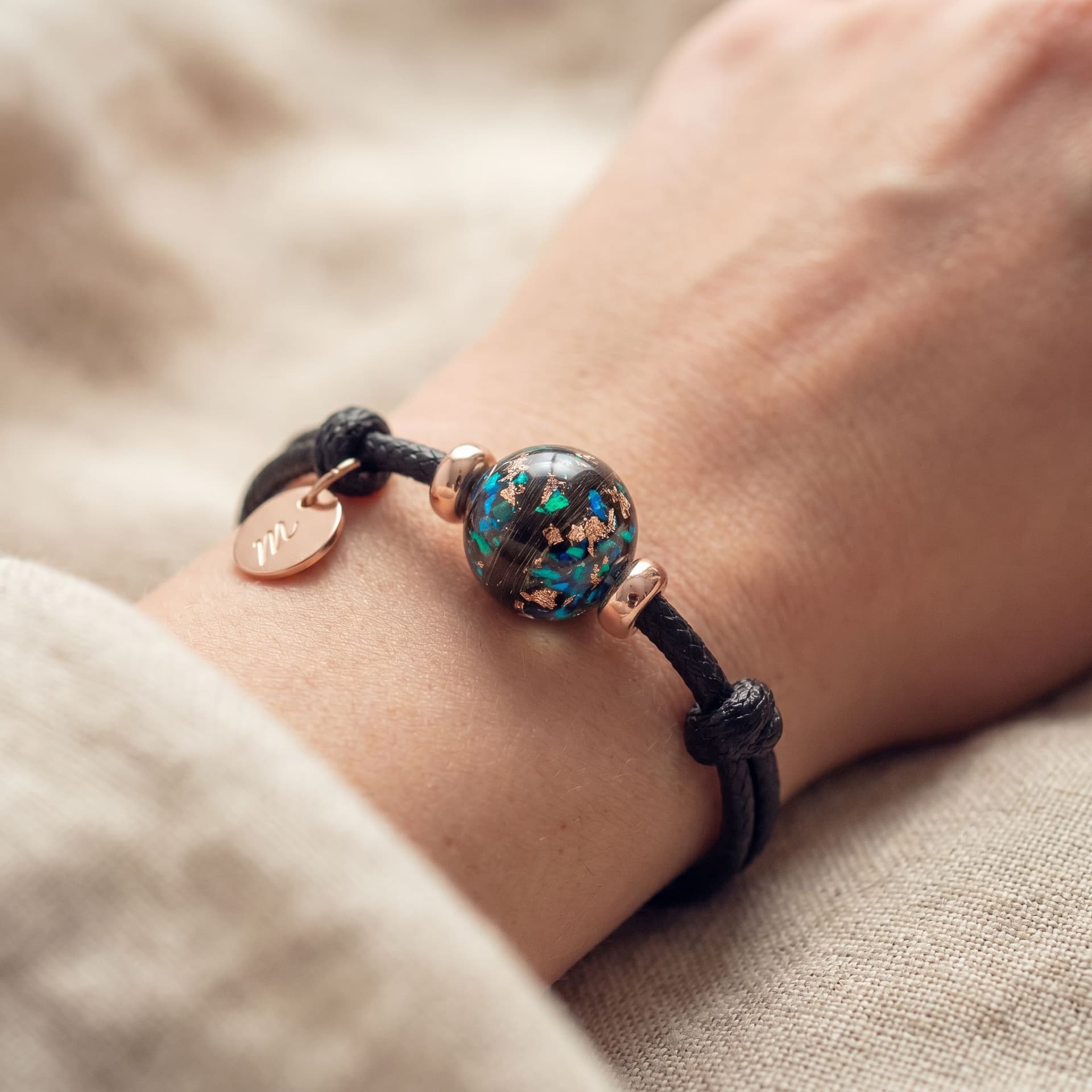 Unforgettable Pendant with Hair - held in hand