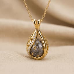 Teardrop Halskæde med Aske (14K Guld)
