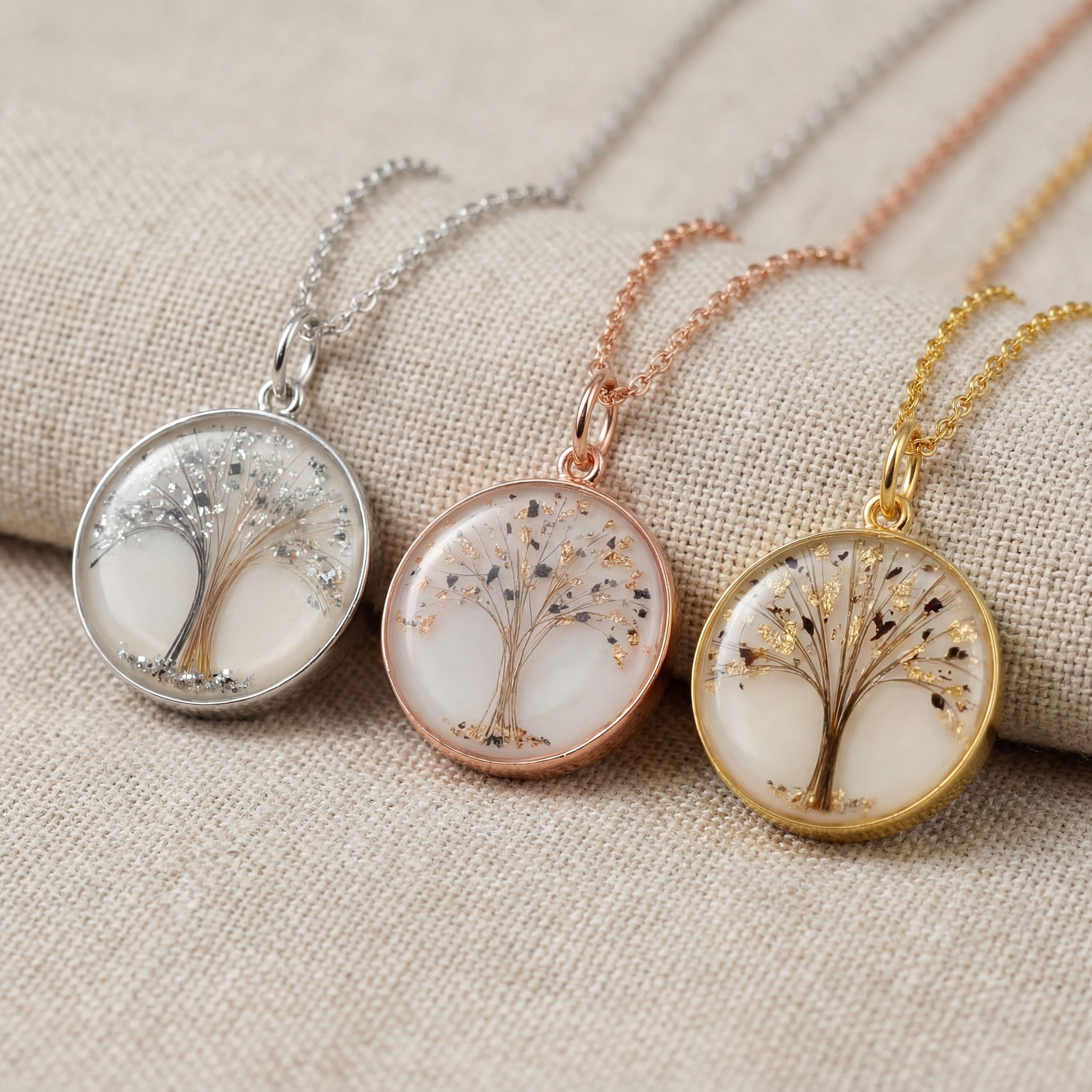Circle of Life Anhänger mit Haar, Tree of Life (18 mm)