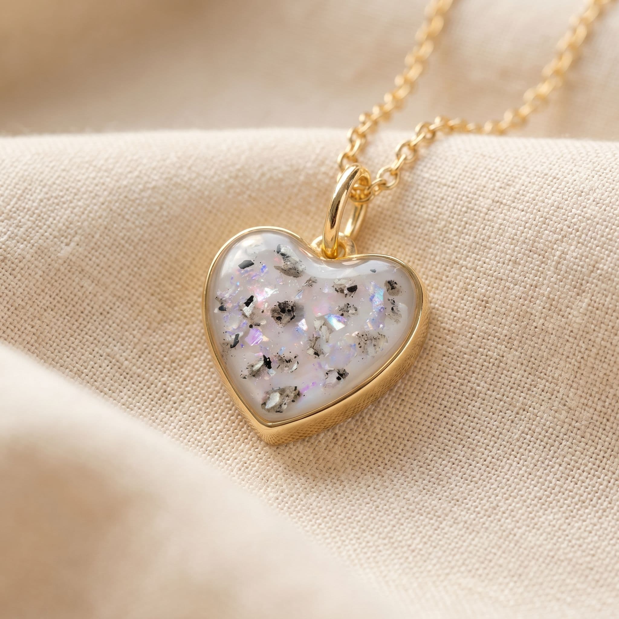 Sweetheart Halskette mit Asche (14K Gold)